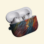 The Autumn Mosaic — Abstract Colorful Leaf Mosaic Hard Case for AirPods Pro 3 & AirPods 4 - Carapace StudioAirPods CaseCarapace StudioCarapace StudioAirPods Pro 3Autumn Mosaic AirPods case front view