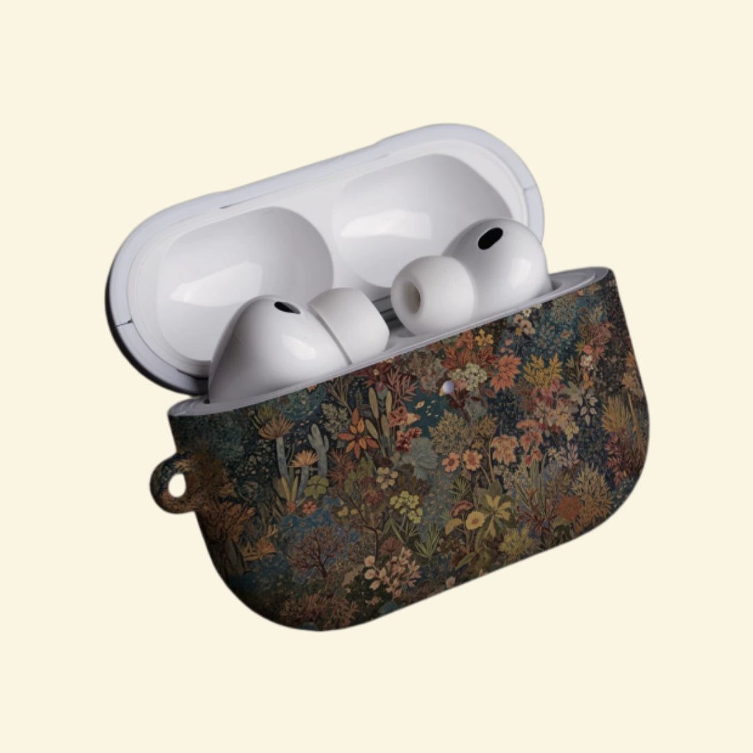 The Enchanted Forest — Vintage Medieval Tapestry Hard Case for AirPods Pro 3 & AirPods 4 - Carapace StudioAirPods CaseCarapace StudioCarapace StudioAirPods Pro 3Enchanted Forest AirPods case front view