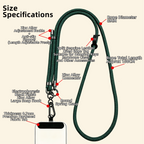 The Core Cord – Archival Utility Rope Lanyard System Forest Green