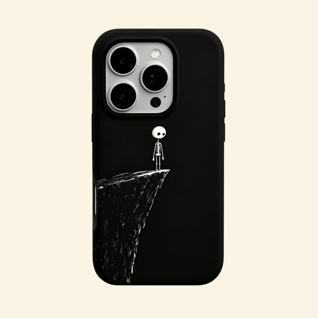 The Edge of Solitude – Whimsical Skeleton on Cliff Fine Art iPhone Case - Carapace StudioPhone CaseCarapace StudioCarapace StudioCS-5040-EDGE-SOLITUDE-5iPhone 16 Pro MaxThe Edge of Solitude – Whimsical Skeleton on Cliff Fine Art iPhone Case