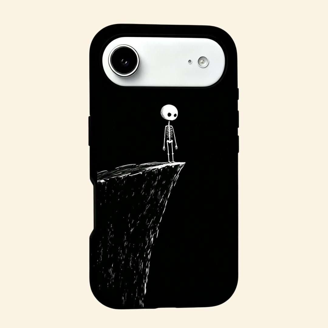 The Edge of Solitude – Whimsical Skeleton on Cliff Fine Art iPhone Case - Carapace StudioPhone CaseCarapace StudioCarapace StudioCS-5040-EDGE-SOLITUDE-4iPhone AirThe Edge of Solitude – Whimsical Skeleton on Cliff Fine Art iPhone Case
