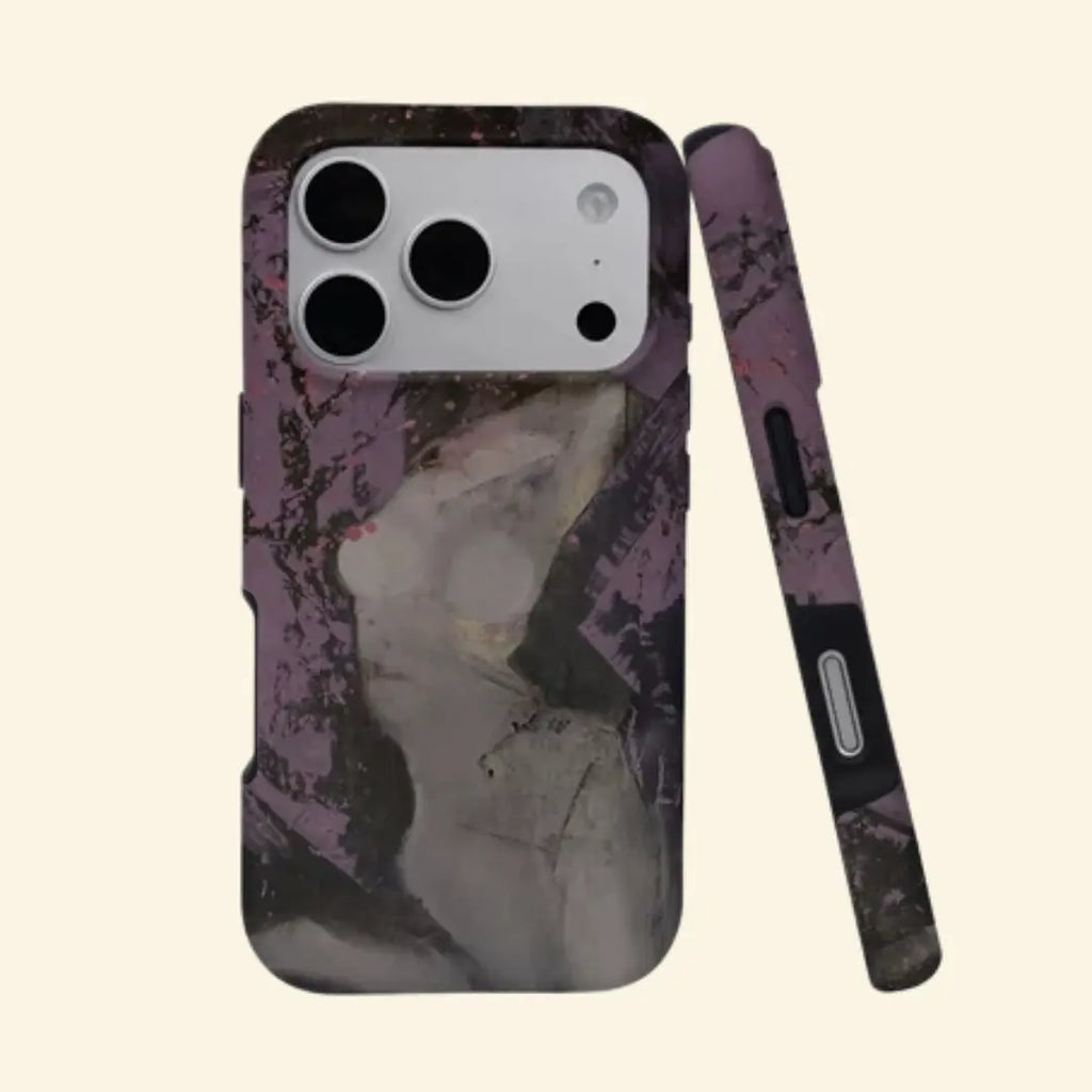 The Artistry Case – Abstract Purple Figure Magnetic Protective Shell