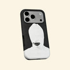 The Anonymous Form – Avant-Garde Balaclava Mask Fine Art iPhone Case - Carapace StudioPhone CaseCarapace StudioCarapace StudioCS-5141-ANONYMOUS-FORM-5iPhone 16 Pro MaxThe Anonymous Form case – angled floating view showing sharp monochrome contrast of white balaclava and camera island