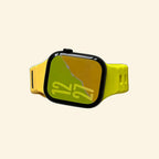 Volt Dual-Tone Apple Watch Band — angled wrist view on cream background