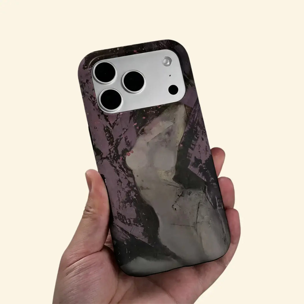 The Artistry Case – Abstract Purple Figure Magnetic Protective Shell