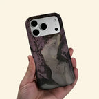The Artistry Case – Abstract Purple Figure Magnetic Protective Shell