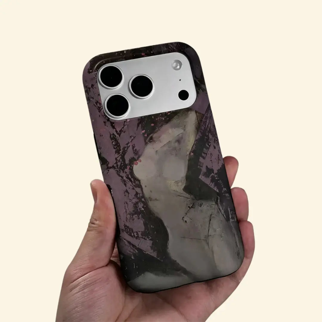 The Artistry Case – Abstract Purple Figure Magnetic Protective Shell