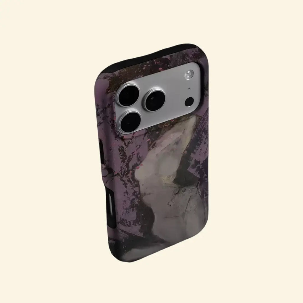 The Artistry Case – Abstract Purple Figure Magnetic Protective Shell