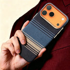 Specimen No. 10551 — Ocean Strata Gradient Aramid Case for iPhone - Carapace StudioiPhone CaseCarapace StudioCarapace StudioCS-10551-OCEAN-1iPhone 17 Pro MaxSpecimen No. 10551 Ocean Strata Aramid iPhone Case — lifestyle hand hold in burgundy suit