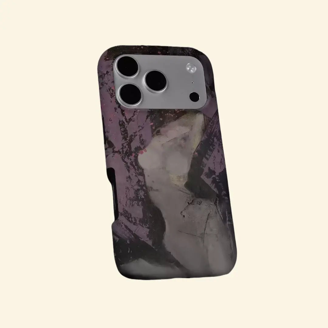 The Artistry Case – Abstract Purple Figure Magnetic Protective Shell