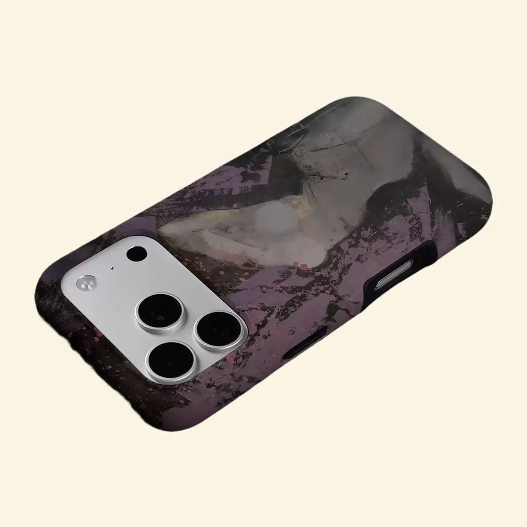 The Artistry Case – Abstract Purple Figure Magnetic Protective Shell