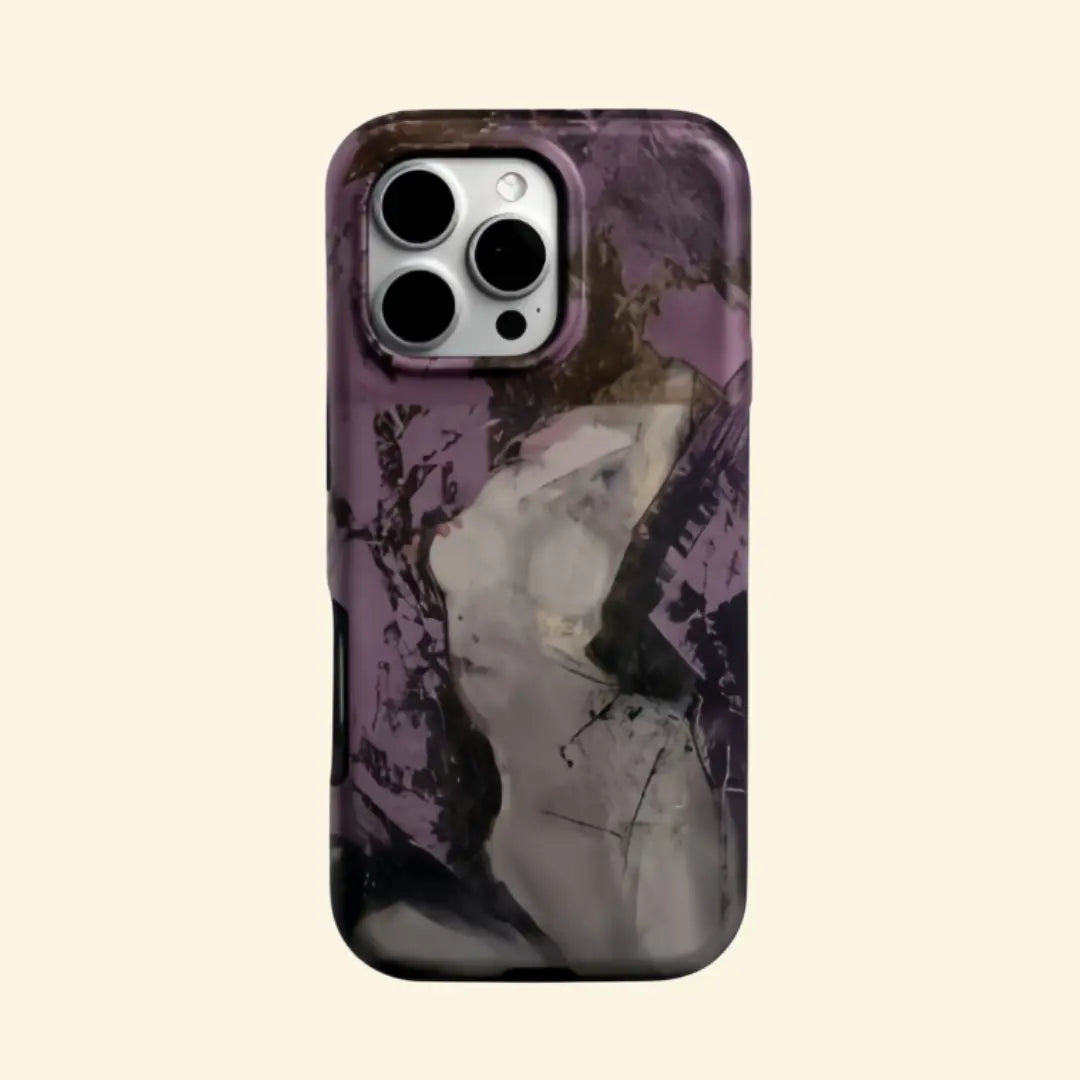 The Artistry Case – Abstract Purple Figure Magnetic Protective Shell