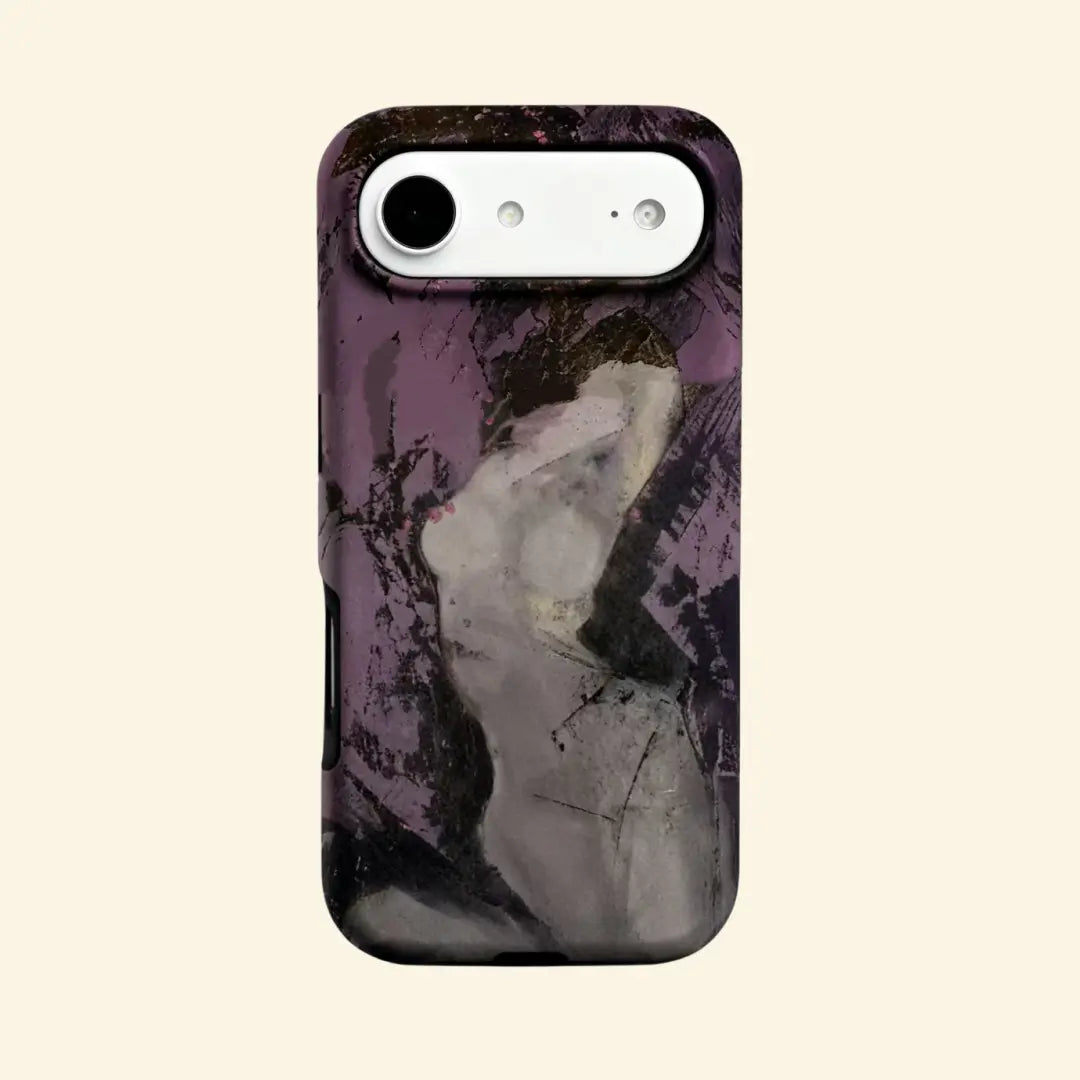 The Artistry Case – Abstract Purple Figure Magnetic Protective Shell