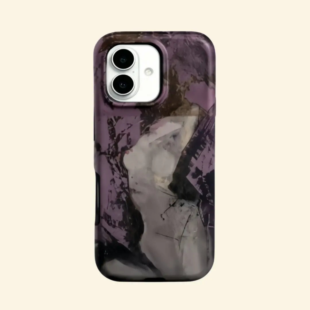 The Artistry Case – Abstract Purple Figure Magnetic Protective Shell