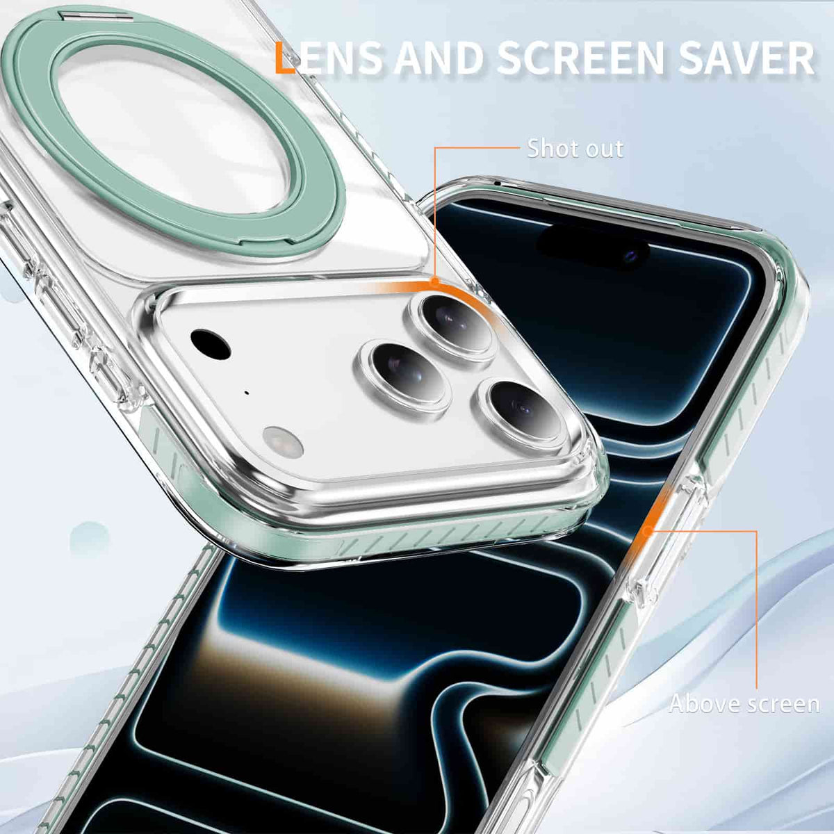 Carapace™ 360° Magnetic Invisible Stand Protective Case for iPhone