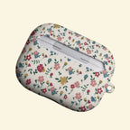 The Vintage Meadow — Retro Ditsy Wildflower Hard Case for AirPods Pro 3 & AirPods 4 - Carapace StudioAirPods CaseCarapace StudioCarapace StudioAirPods Pro 3Vintage Meadow AirPods case top view