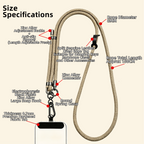 The Core Cord – Archival Utility Rope Lanyard System Desert Tan