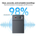 Magnetic AI Voice Recorder | Real-Time Speech-to-Text & Meeting Transcription Device
