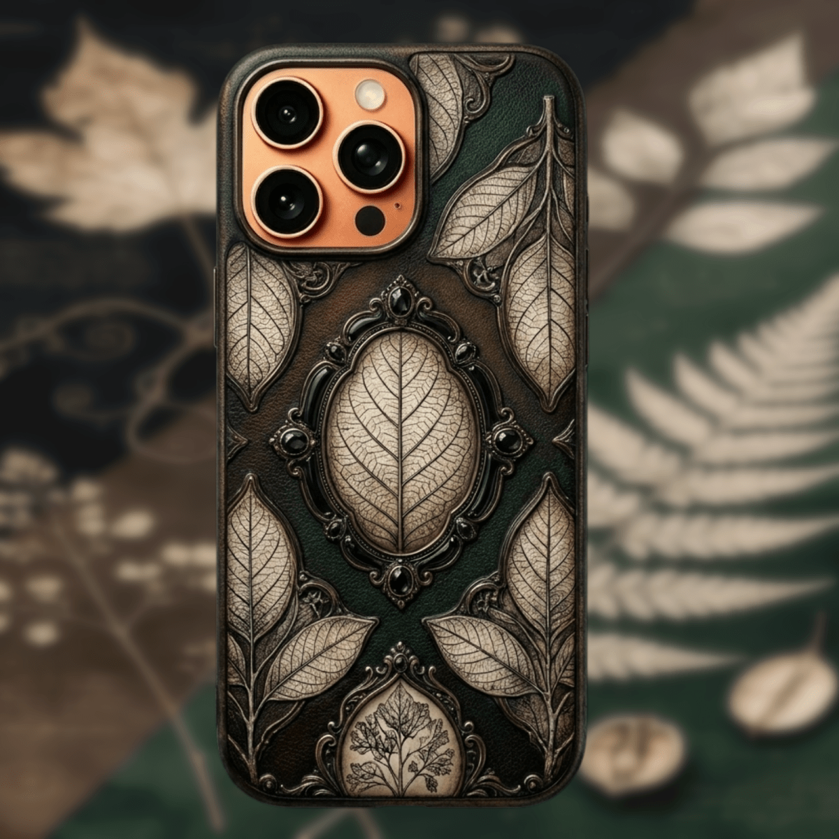 Victorian Leaf Medallion Phone Case VI - Carapace StudioPhone CaseMy Store 3Carapace StudioVictorian Leaf Medallion Phone Case VI