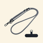 The Core Cord Cement Gray – lanyard with tether pad accessory flat lay