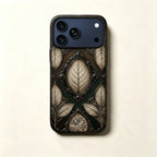The Cameo Specimen — Victorian Frame & Jeweled Leaf Enclosure for iPhone 17 Pro Max