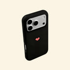 The Pixel Case Retro Pixel Heart – front and side profile flat lay