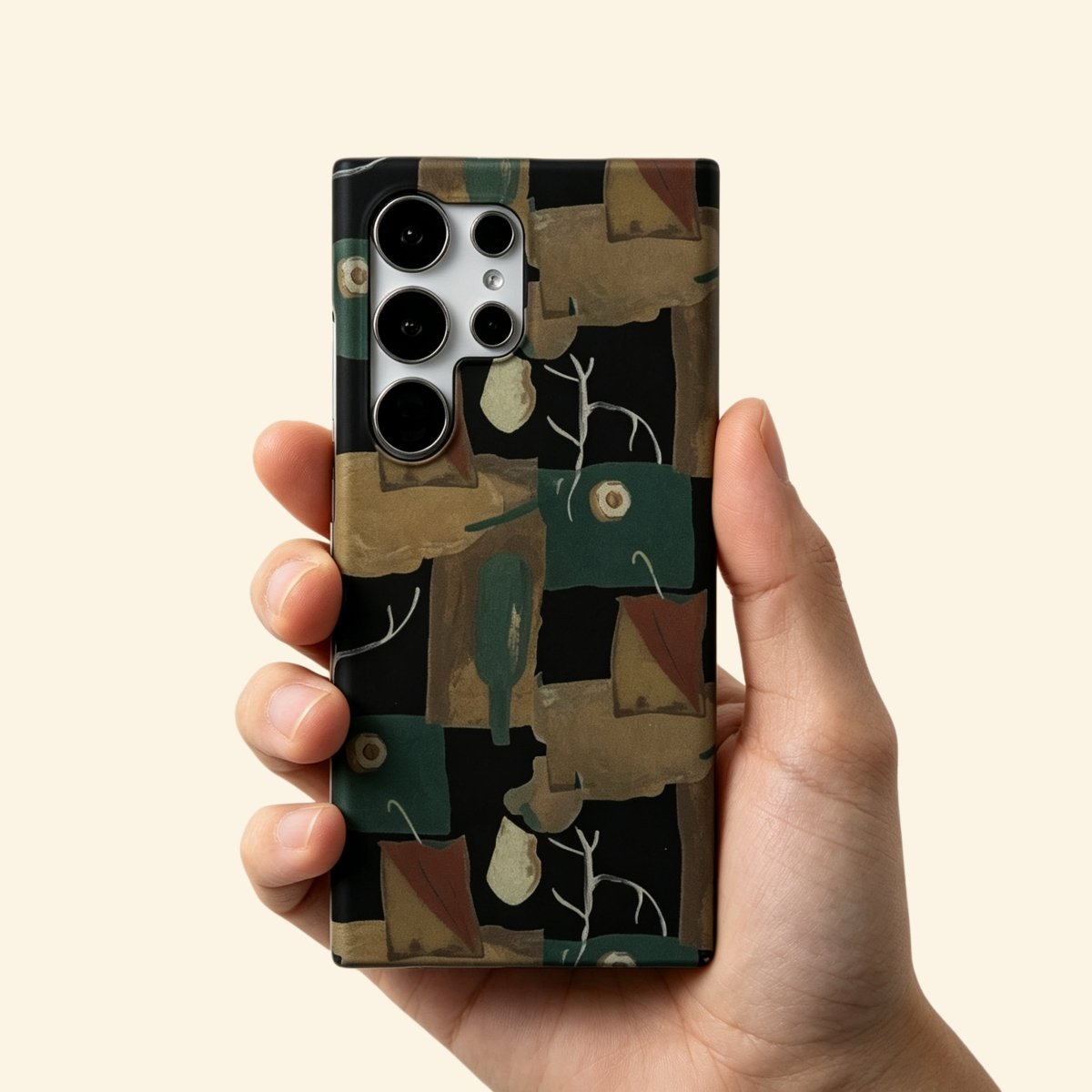 Forest Green & Ochre Still Life Case for Samsung Galaxy S Series - Carapace StudioPhone CaseCarapace StudioCarapace StudioSPEC-9707-ATELIER-STILL-LIFE-1Samsung Galaxy S24Forest Green & Ochre Still Life Case for Samsung Galaxy S Series — in-hand lifestyle shot