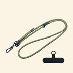 The Core Cord Army Green – lanyard with tether pad accessory flat lay