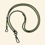 The Core Cord Army Green – full lanyard coiled flat lay