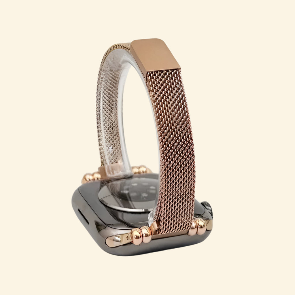 Starlight Milanese Band — angled rear view showing mesh weave and lug detail
