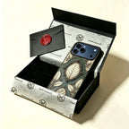 The Cameo Specimen — Victorian Frame & Jeweled Leaf Enclosure for iPhone 17 Pro Max