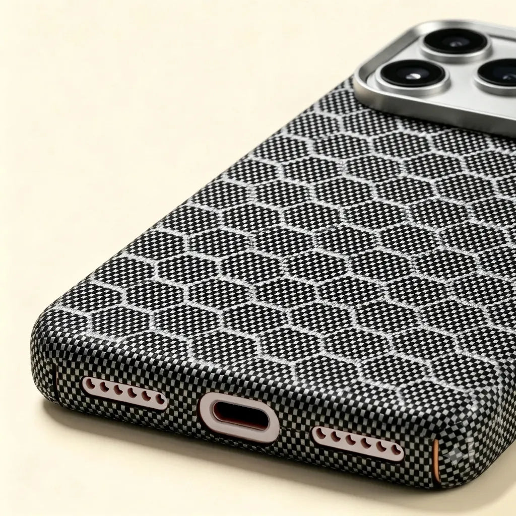 Specimen No. 10554 — Hexagonal Honeycomb Aramid Case for iPhone