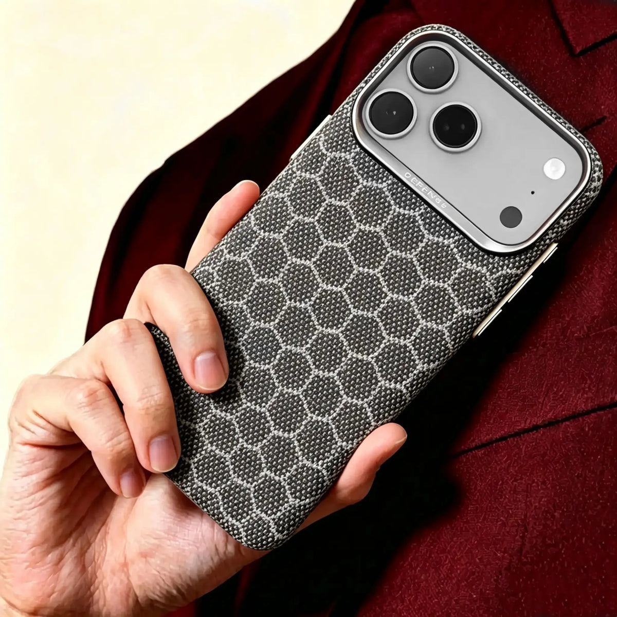 Specimen No. 10554 — Hexagonal Honeycomb Aramid Case for iPhone