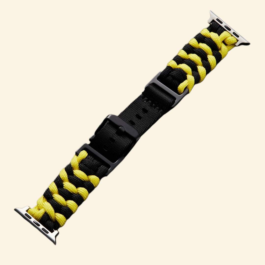 Specimen No. 10112 — Hazard Yellow Paracord Braided Apple Watch Band