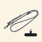 The Core Cord Charcoal Speckled – lanyard with tether pad accessory flat lay