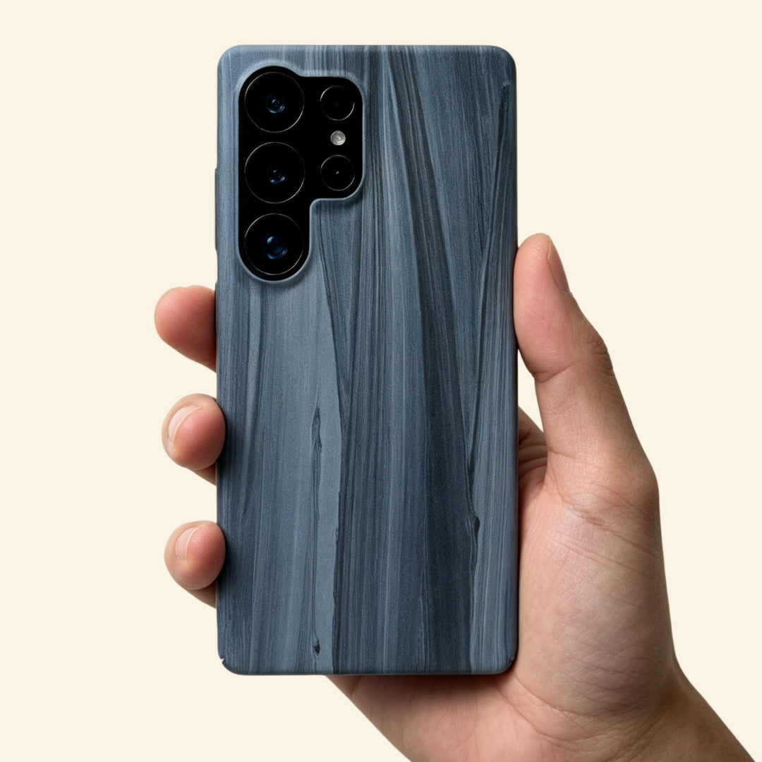 Slate Blue Marble Stream Case for Samsung Galaxy S Series — in-hand lifestyle shot