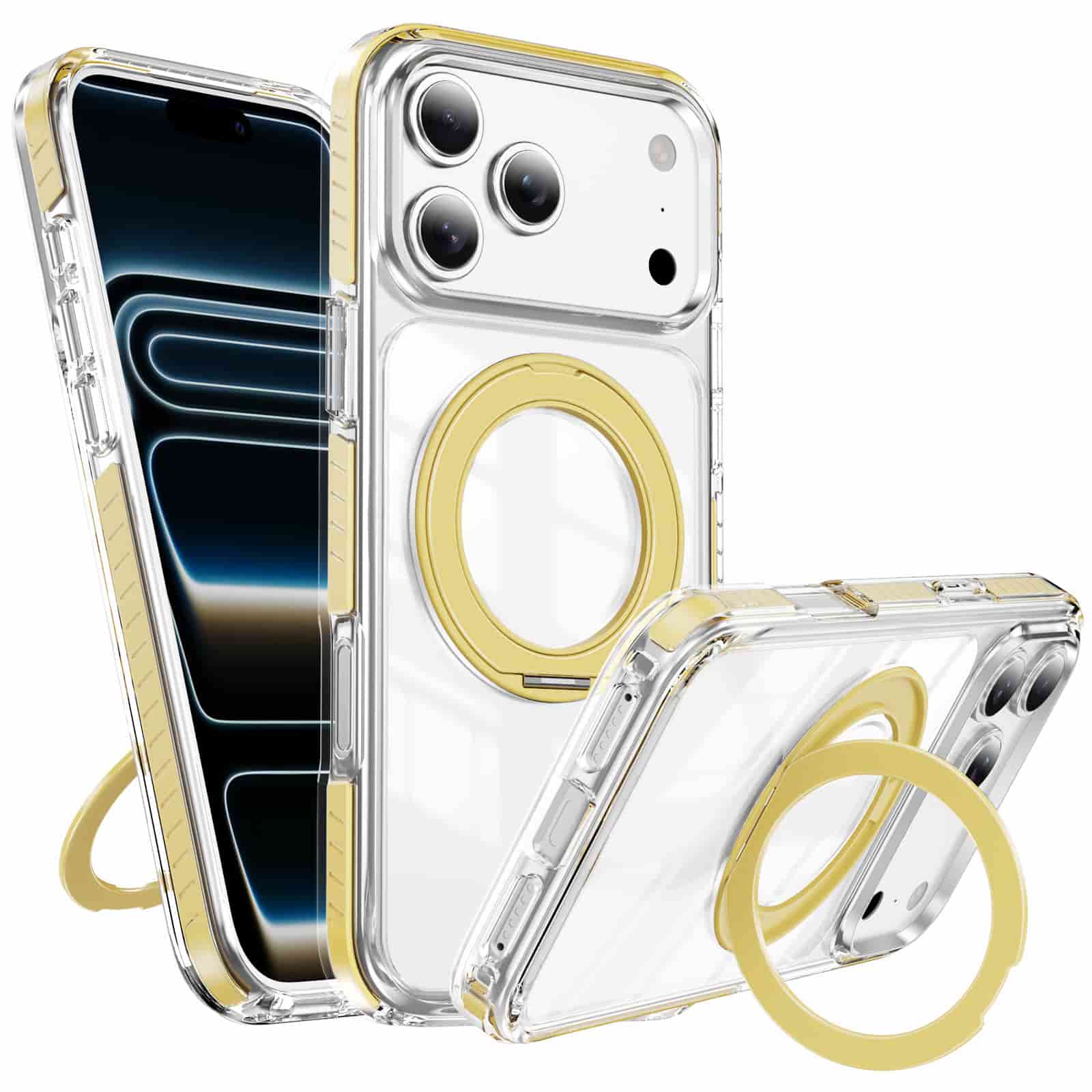 Carapace™ 360° Magnetic Invisible Stand Protective Case for iPhone