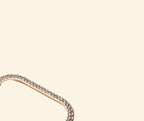 Rose Gold Double-Row Crystal Pavé Apple Watch Case — side arc detail with button cutout