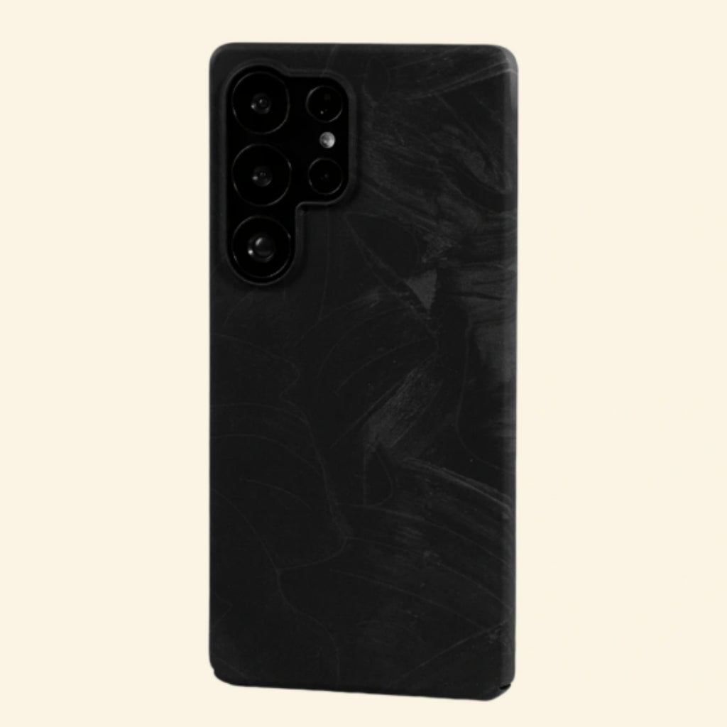 Obsidian Botanical Leaf Case for Samsung Galaxy S Series — side angle studio view