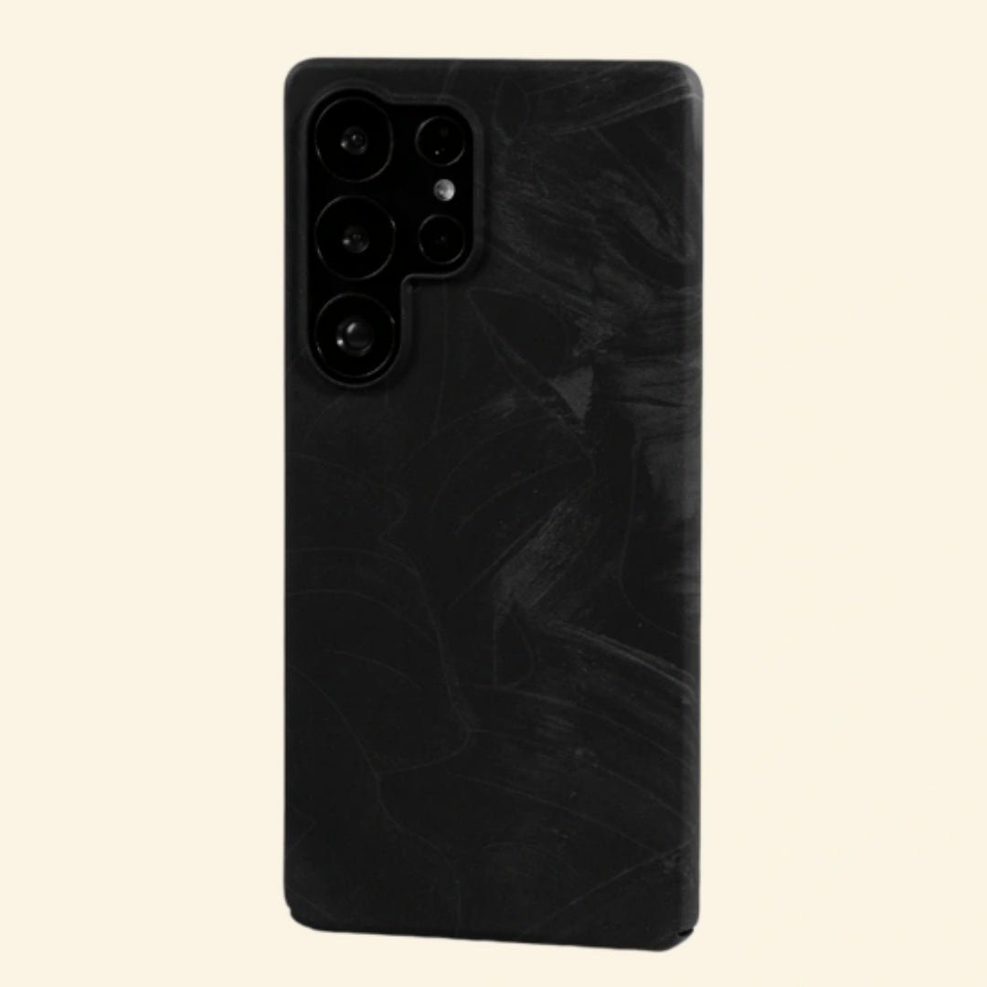 Obsidian Botanical Leaf Case for Samsung Galaxy S Series — side angle studio view