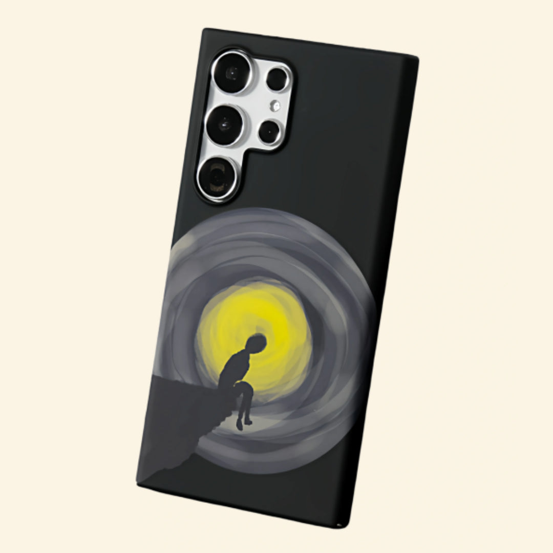 Solitary Beacon Silhouette Case for Samsung Galaxy S Series — angled side view