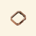 Glossy Rose Gold Rivet Case for Apple Watch — Specimen No. 10543 - Carapace StudioApple Watch CaseCarapace StudioCarapace StudioCS-10543-RSGD-RVT-AW-1Apple Watch Ultra 3 (49mm)Glossy Rose Gold Rivet Apple Watch Case — full frame floating view showing rivet corner details, Specimen No. 10543