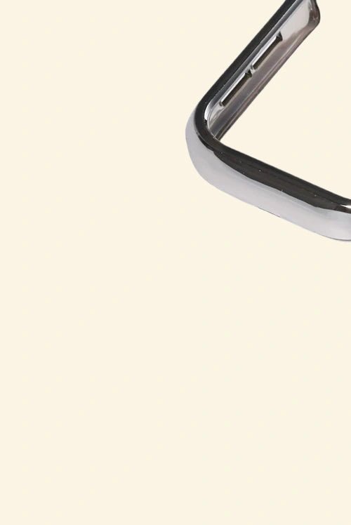 Glossy Silver Case for Apple Watch — Specimen No. 10540 - Carapace StudioApple Watch CaseCarapace StudioCarapace StudioCS-10540-SLVR-AW-1Apple Watch Ultra 3 (49mm)Glossy Silver Apple Watch Case — crown cutout close-up, Specimen No. 10540