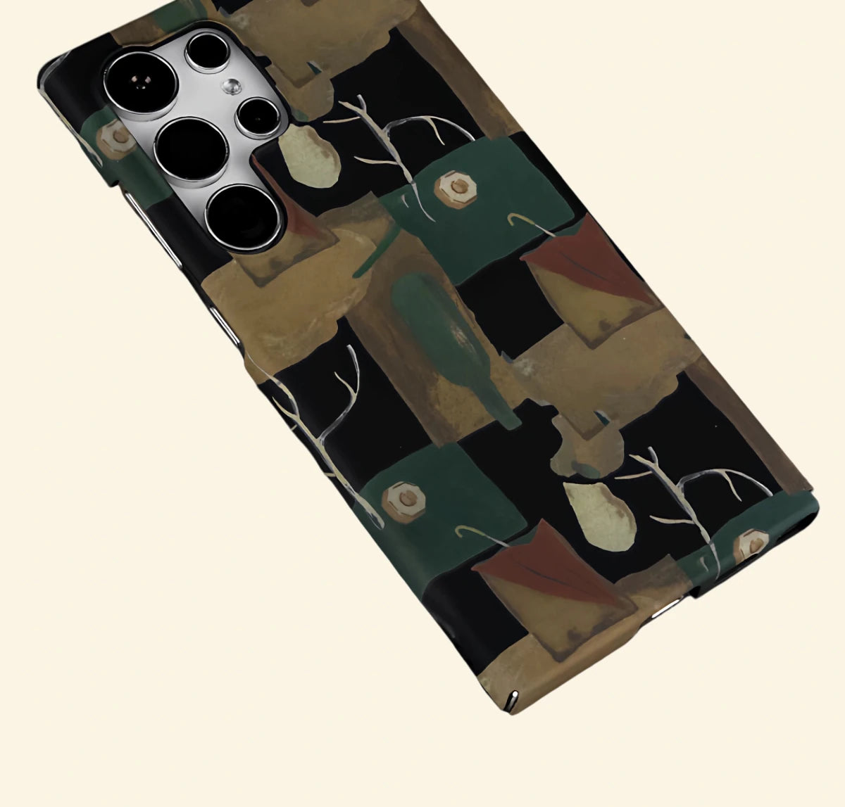 Forest Green & Ochre Still Life Case for Samsung Galaxy S Series - Carapace StudioPhone CaseCarapace StudioCarapace StudioSPEC-9707-ATELIER-STILL-LIFE-1Samsung Galaxy S24Forest Green & Ochre Still Life Case for Samsung Galaxy S Series — angled floating studio view