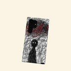Chaotic Mind Doodle Case for Samsung Galaxy S Series — close-up top detail
