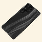 Charcoal Graphite Sweep Case for Samsung Galaxy S Series — top-down floating view