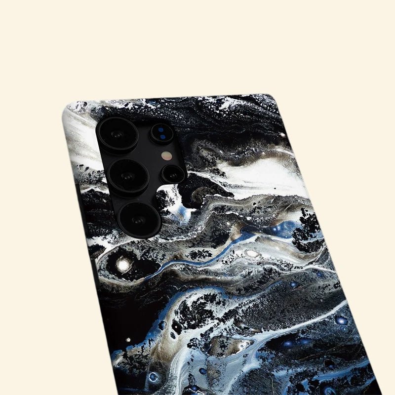 Nebula Fluid Marble Case for Samsung Galaxy S Series - Carapace StudioPhone CaseCarapace StudioCarapace StudioSPEC-9989-NEBULA-SGS-1Samsung Galaxy S26 UltraNebula Fluid Marble Case — close-up detail of cosmic marble swirl