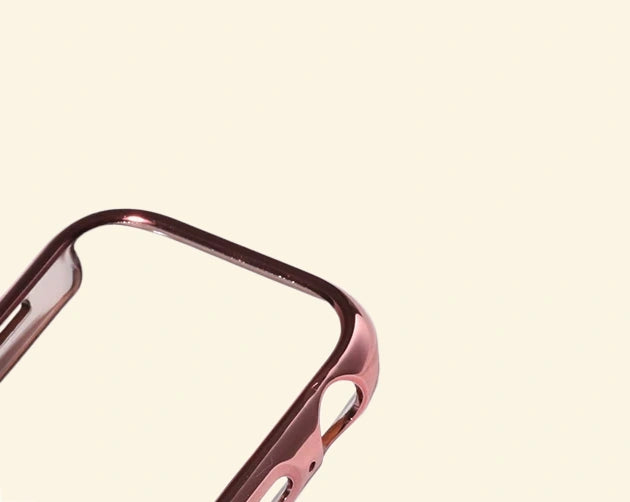 Glossy Rose Gold Apple Watch Case — full frame view, Specimen No. 10538