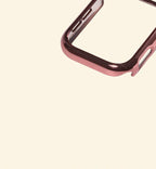 Glossy Rose Gold Apple Watch Case — lower corner angle, Specimen No. 10538