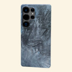 Slate Navy Crosshatch Brush Case for Samsung Galaxy S Series — flat back studio view